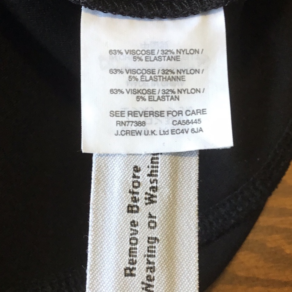 J. Crew pixie black slacks/pants - Picture 4 of 4